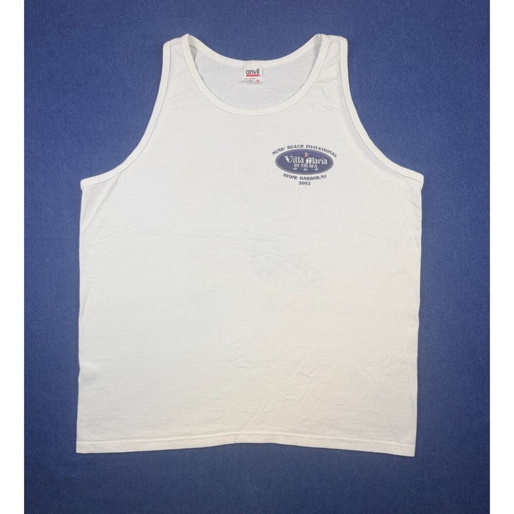 Vintage 2002 Nuns Beach Invitational Stone Harbor NJ Anvil XL Tank Top